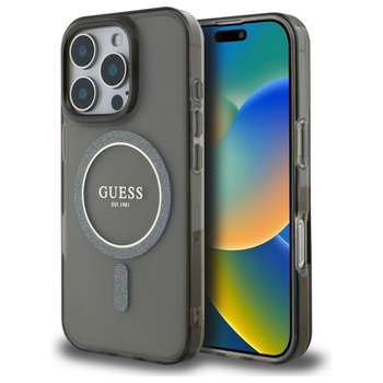 GUESS ETUI HARDCASE DO IPHONE 16 PRO MAX 6.9 DO MAGSAFE Z IML GLITTER