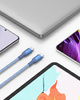 INNOSTYLE POWERFLEX KABEL USB-C SZYBKIE ŁADOWANIE DO IPHONE SAMSUNG 3A 60W KEVLAR 2M NIEBIESKI