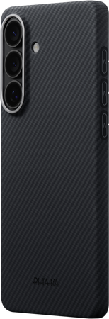 Pitaka Edge Case, Black/Grey Twill (Aaron Button) - Samsung Galaxy S26+