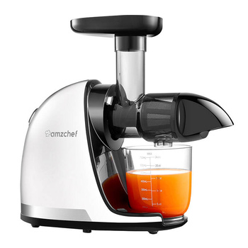 AMZCHEF WYCISKARKA WOLNOOBROTOWA 1501-WT 150W DO WYCISKANIA SOKÓW Z OWOCÓW