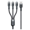 AWEI KABEL CL-975 3W1 DO TELEFONÓW IPHONE ANDROID 65W USB-C DO LIGHTNING