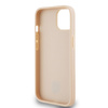 DKNY ETUI HARDCASE DO IPHONE 14 15 136.1 Z METALOWYM LOGO I SKÓRZANĄ STRIPĄ
