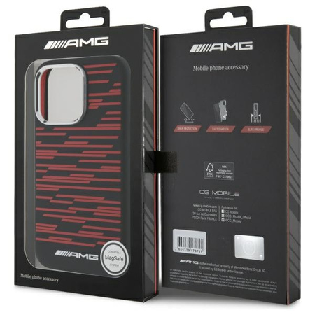 MERCEDES ETUI AMG DO IPHONE 16 PRO 6.3 POKROWIEC Z MAGNETYCZNYM ŁADOWANIEM