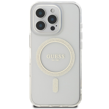 GUESS CASE HARDCASE DO IPHONE 16 PRO MAX 6.9 DO MAGSAFE IML PRZEŹROCZYSTE