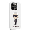 Karl Lagerfeld KLHCP14XSNIKBCH iPhone 14 Pro Max 6,7" hardcase biały/white Silicone Ikonik