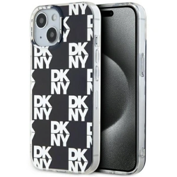 DKNY POKROWIEC HARDCASE IML CHECKERED MONO PATTERN DO IPHONE 15 14 13 6.1