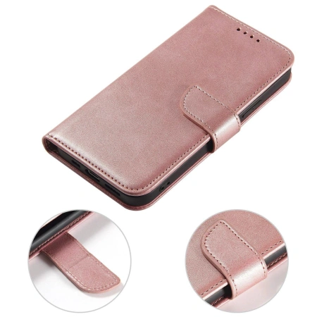 HURTEL ETUI MAGNETYCZNE Z KLAPKĄ DO SAMSUNG GALAXY S24 FE OCHRONNE FUNKCJE