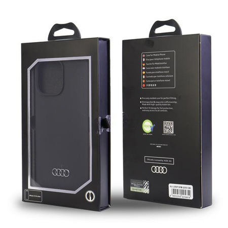 Etui Audi Silicone Case na iPhone 13 Pro Max 6.7" - czarne AU-LSRIP13PM-Q3/D1-BK