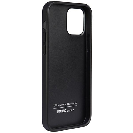 Etui Audi Synthetic Leather na iPhone 12 / iPhone 12 Pro - czarne AU-TPUPCIP12P-TT/D1-BK