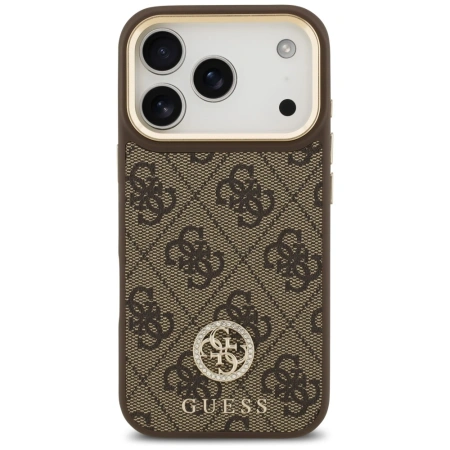 GUESS ETUI 4G STRASS LOGO DO IPHONE 17 PRO MAGSAFE Z BŁYSZCZĄCĄ