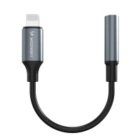 Adapter Wozinsky WALJ-01 Lightning - mini jack 3,5mm - czarny