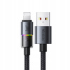 MCDODO KABEL USB SZYBKIE ŁADOWANIE DO IPHONE LIGHTNING 3A 36W 1M LED CZARNY