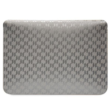 Etui Karl Lagerfeld Saffiano Monogram Choupette KLCS14SAKHPCG na laptopa 14" - srebrne