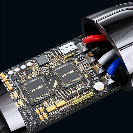 USAMS KABEL PLECIONY USB-C NA DO LIGHTNING DO IPHONE 11 12 13 14 20W PD