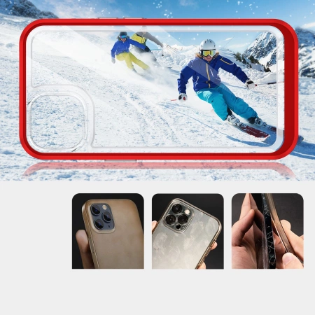 HURTEL CLEAR 3IN1 ETUI DO IPHONE 13 MINI Z RAMKĄ ŻELOWY POKROWIEC OCHRONNY
