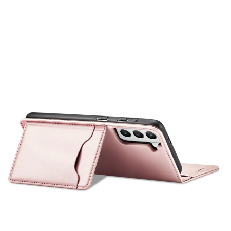 HURTEL ETUI MAGNET CARD POKROWIEC DO SAMSUNG GALAXY S22 PLUS PORTFEL RÓŻOWY