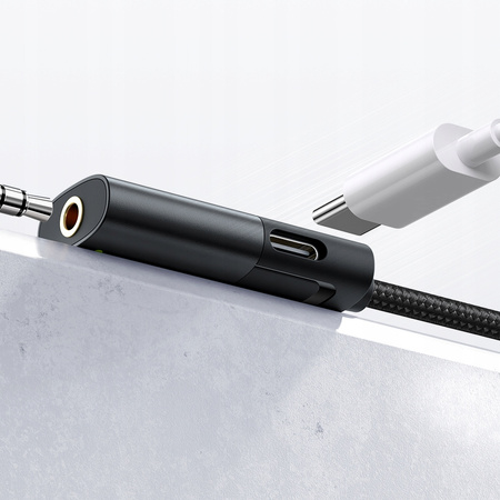 MCDODO ADAPTER USB-C MINI JACK 3,5MM PRZEJŚCIÓWKA KABEL AUX DO SAMSUNG DAC