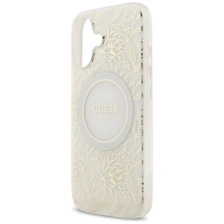 GUESS ETUI IML FLOWERS ELECTRO PEARL STRAP DO MAGSAFE IPHONE 17