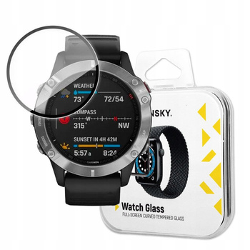 WOZINSKY SZKŁO HARTOWANE HYBRYDOWE DO GARMIN FENIX 6 NAJLEPSZA OCHRONA