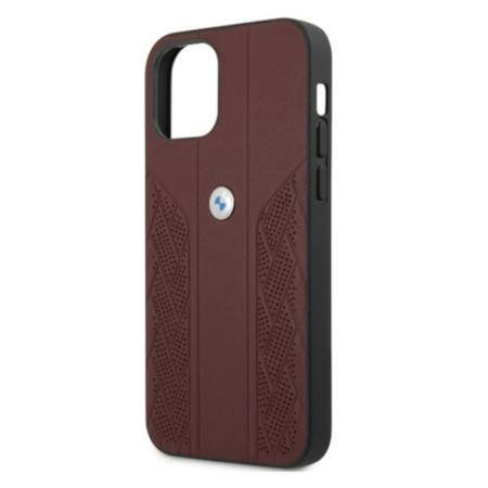 Etui BMW BMHCP12LRSPPR iPhone 12 Pro Max 6,7" czerwony/red hardcase Leather Curve Perforate