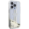 Etui Guess Liquid Glitter Gold Stripes na iPhone 15 Pro Max - przezroczyste