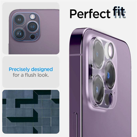 OSŁONA APARATU SPIGEN OPTIK.TR CAMERA PROTECTOR 2-PACK IPHONE 14 PRO / 14 PRO MAX CRYSTAL CLEAR