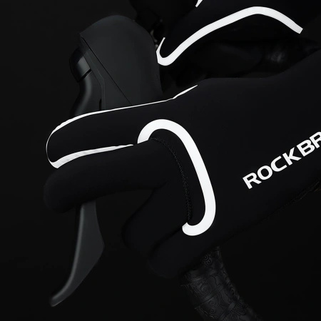 ROCKBROS RĘKAWICZKI ROWEROWE WODOODPORNE DO ROWERU PEŁNE ROZMIAR L