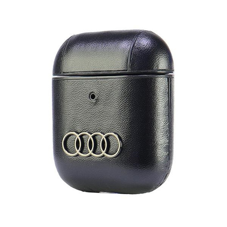AUDI SKÓRZANE ETUI DO AIRPODS 1 2 Z LOGO CASE OCHRONNE WYSOKIEJ JAKOŚCI