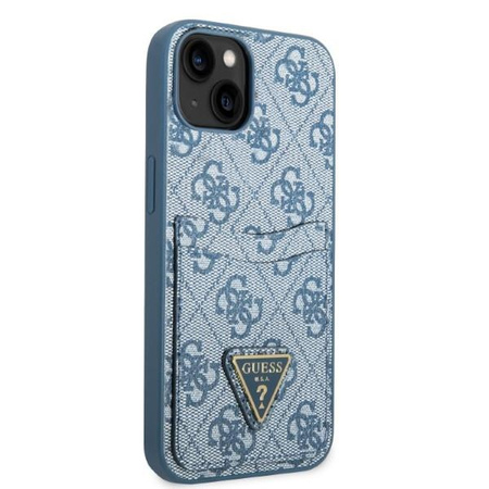 Guess GUHCP13SP4TPB iPhone 13 mini 5,4" niebieski/blue hardcase 4G Triangle Logo Cardslot