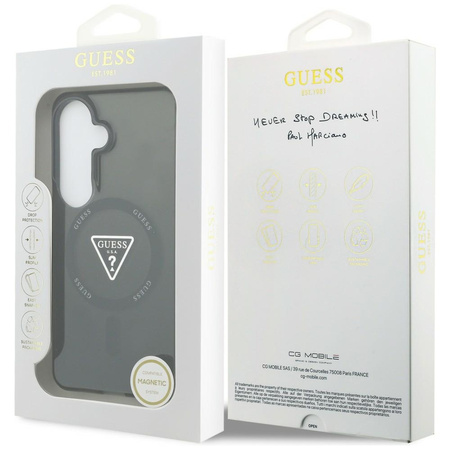 Etui Guess IML Gradient Triangle MagSafe do Samsung Galaxy S26 czarny
