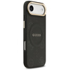 Etui Guess Peony Hot Stamp MagSafe do    iPhone Air czarny