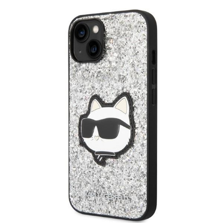 Karl Lagerfeld KLHCP14MG2CPS iPhone 14 Plus 6,7" srebrny/silver hardcase Glitter Choupette Patch