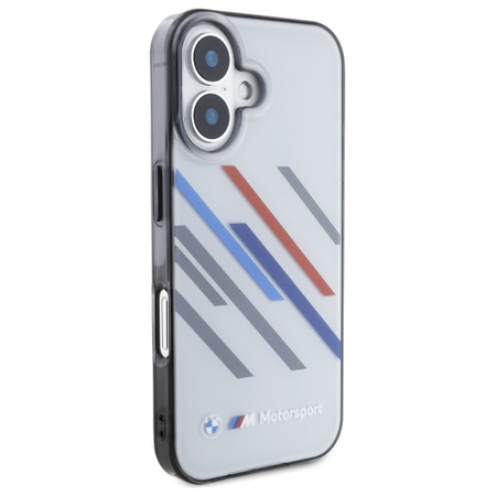 BMW ETUI HARDCASE DO IPHONE 16 6.1 MOTORSPORT Z DESIGNEM IML RANDOM STRIPES