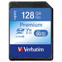 VERBATIM KARTA SDXC 128GB U1 DO APARAT LUSTROWE TELEFON 4K WYSOKA PRĘDKOŚĆ