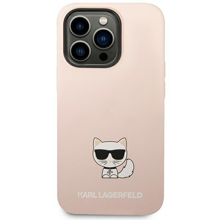 Karl Lagerfeld KLHCP14LSLCTPI iPhone 14 Pro 6,1" hardcase jasnoróżowy/light pink Silicone Choupette Body