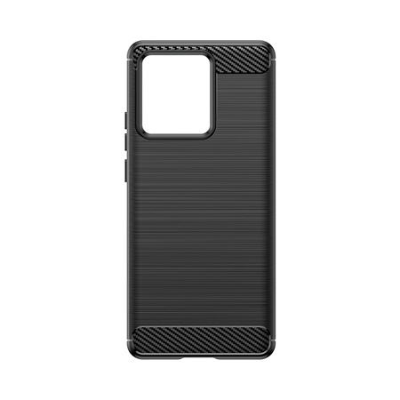 Etui silikonowe Carbon Case do Motorola Edge 40 - czarne