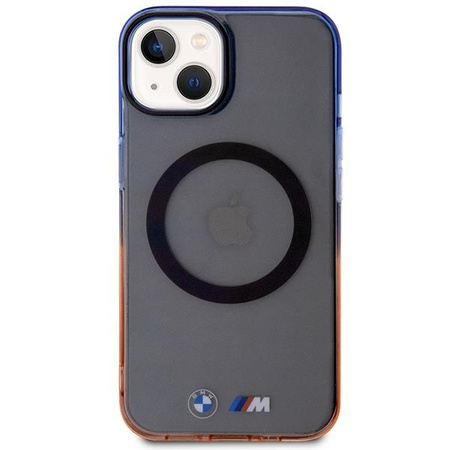 Etui BMW BMHMP14MHTGE na iPhone 14 Plus 6.7" - szare hardcase Gradient Bumper MagSafe