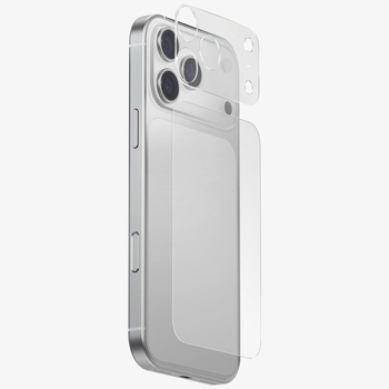Ochrona modułu aparatu i tylnego panelu  UNIQ Optix Aeroshield+ Camera Module Protector do iPhone 17 Pro Max przezroczysty