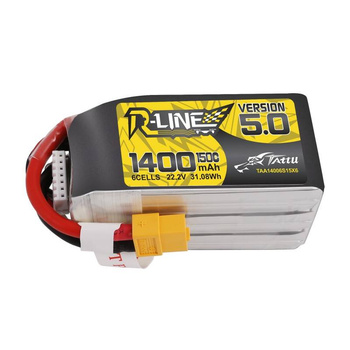 TATTU BATERIA R-LINE 1400MAH 22.2V 150C 6S1P XT60 DO DRONÓW I AKCESORIÓW RC