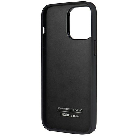 Etui Audi Synthetic Leather na iPhone 14 Pro Max 6.7" - czarne AU-TPUPCIP14PM-TT/D1-BK
