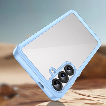 HURTEL ETUI DO TELEFONU SAMSUNG GALAXY S25+ OUTER SPACE CASE Z ŻELOWĄ RAMKĄ