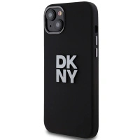 DKNY ETUI HARDCASE LIQUID SILICONE DO IPHONE 15 PLUS 14 PLUS METAL LOGO