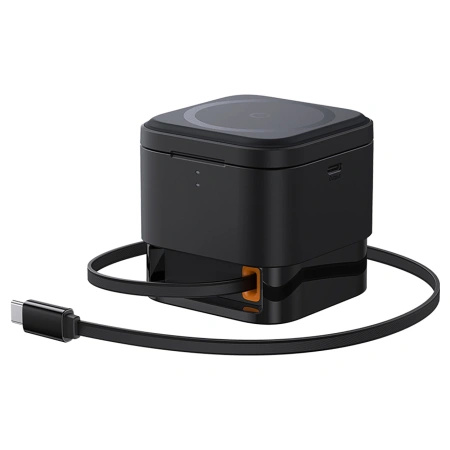 Ładowarka indukcyjna Baseus MagPro 3w1 25W kompatybilna z MagSafe do telefonu i smartwatcha - czarna