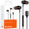Mcdodo Headphones with Microphone for iPhone, Black