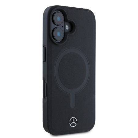 MERCEDES CASE HARDCASE DO IPHONE 16 6.1 DO MAGSAFE SKÓRZANE PLAIN SMOOTH