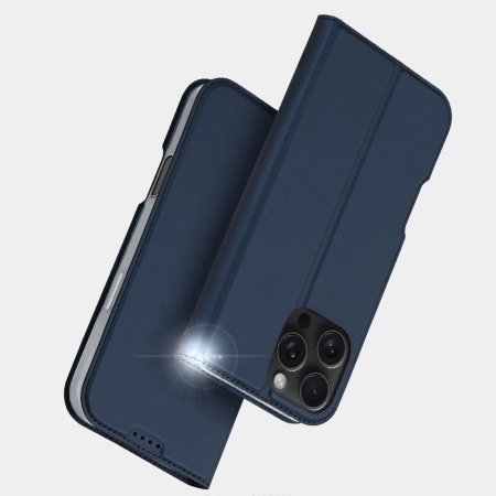 DUX DUCIS ETUI SKIN PRO DO IPHONE 16 PRO MAX Z KLAPKĄ I MIEJSCEM NA KARTĘ