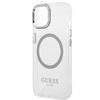 Guess GUHMP14SHTRMS iPhone 14 6,1" srebrny/silver hard case Metal Outline Magsafe