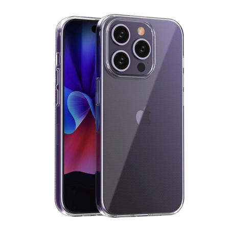 HURTEL ETUI DO IPHONE 15 PRO Z PRZEZROCZYSTYM MATERIAŁEM I PEŁNĄ OCHRONĄ