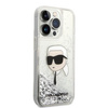 Karl Lagerfeld KLHCP14LLNKHCH iPhone 14 Pro 6,1" srebrny/silver hardcase Glitter Karl Head