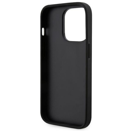Etui Karl Lagerfeld KLHCP14XSANKCPK na iPhone 14 Pro Max 6.7" hardcase - czarne Saffiano Karl&Choupette